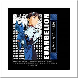 The End Of Evangelion - Shinji ikari Posters and Art